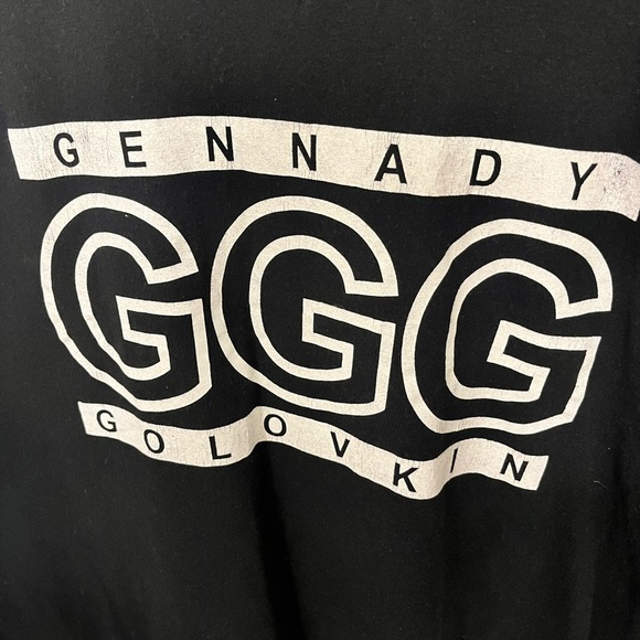 Gennady Golovkin GGG Boxing  black t shirt XL FITS LIKE LARGE - Picture 3 of 5